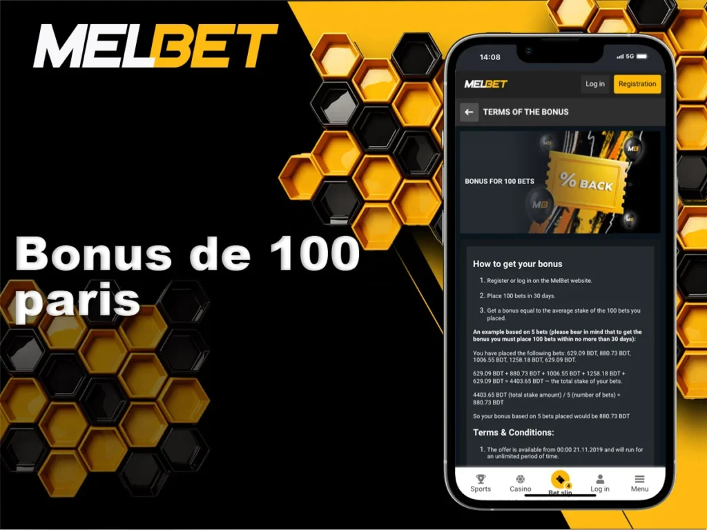 Bonus de 100 paris