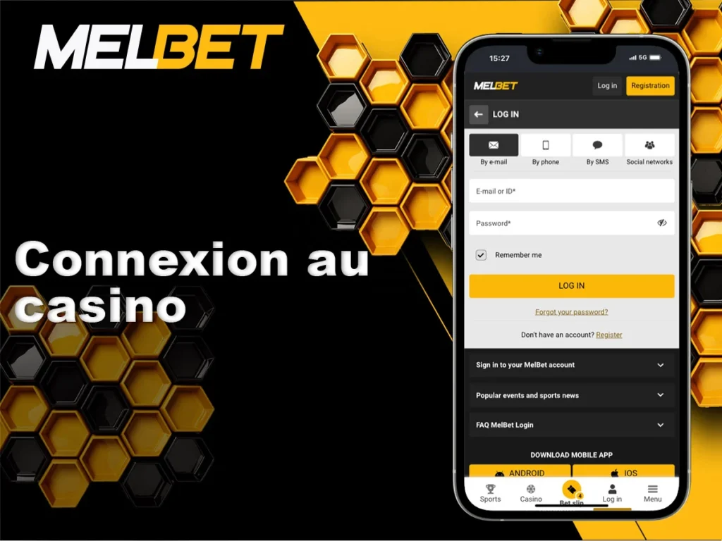 Étapes pour se connecter au casino