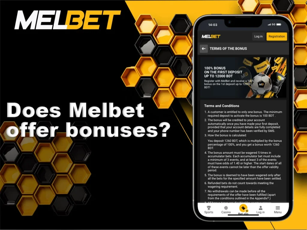 Bonus offers to players at Melbet