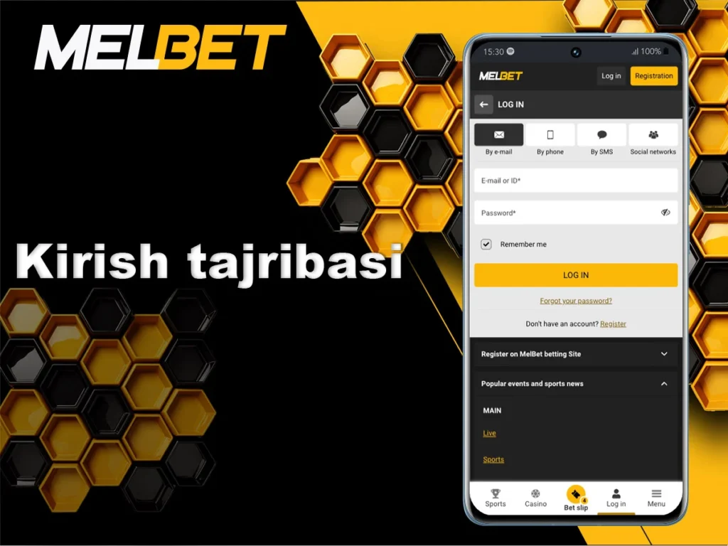 Melbet tizimiga kirishning umumiy tajribasi