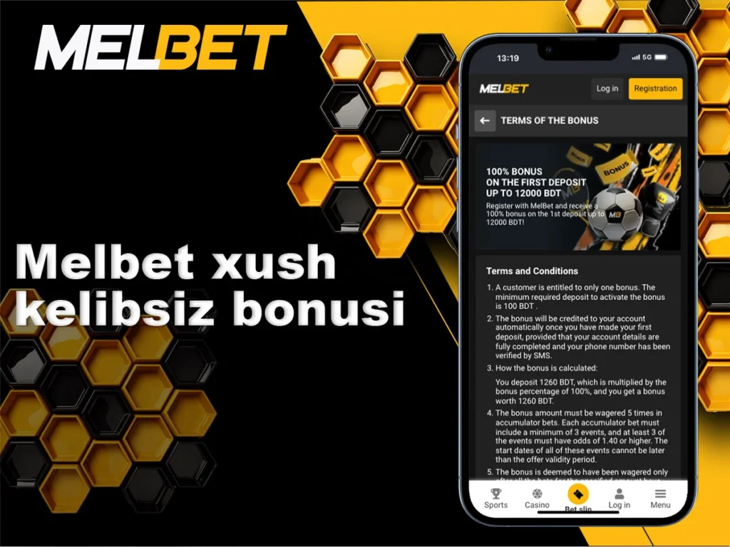 Melbet xush kelibsiz bonusi