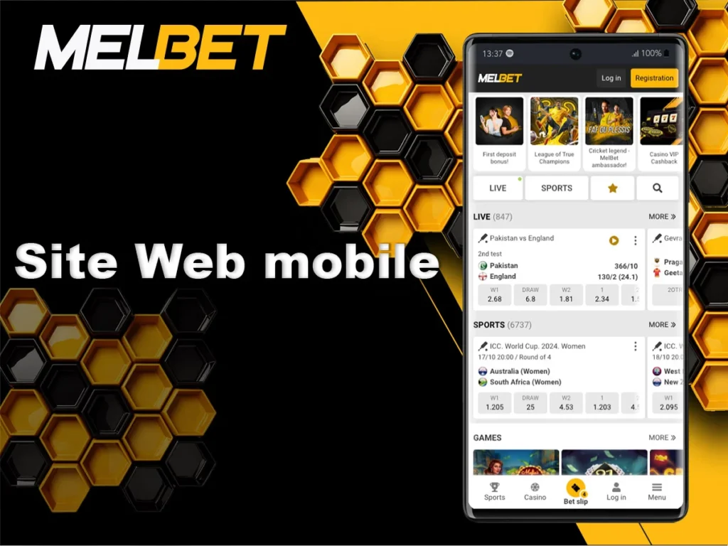 Site mobile Melbet