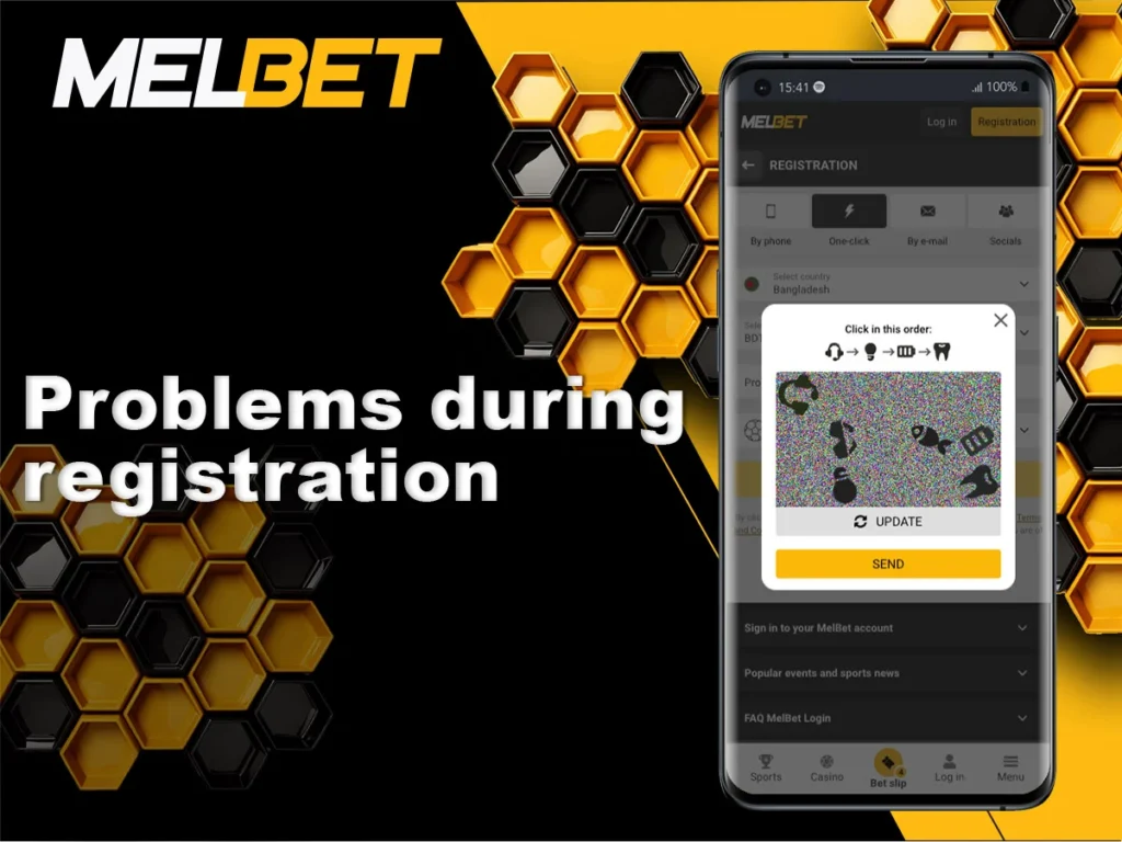 What type of problems can user experience during the registration and how to overcome them