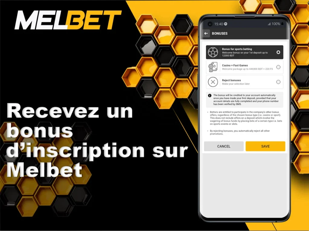 Le bonus d'inscription est offert à tous les nouveaux joueurs