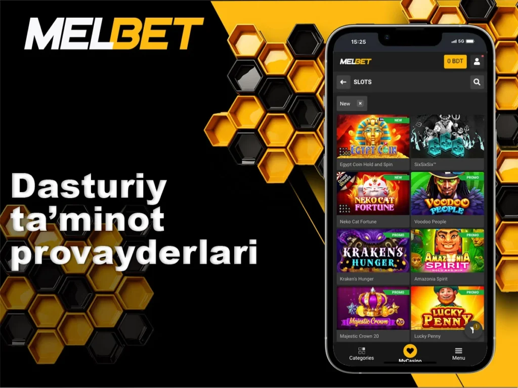 Slot va o'yinlarning dasturiy ta'minot provayderlari