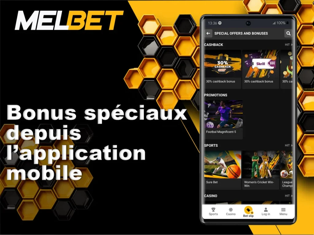 Bonus offerts aux joueurs qui utilisent l'application mobile