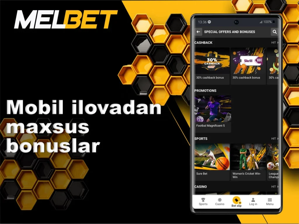 Mobil ilovadan foydalanadigan o'yinchilarga taqdim etiladigan bonuslar