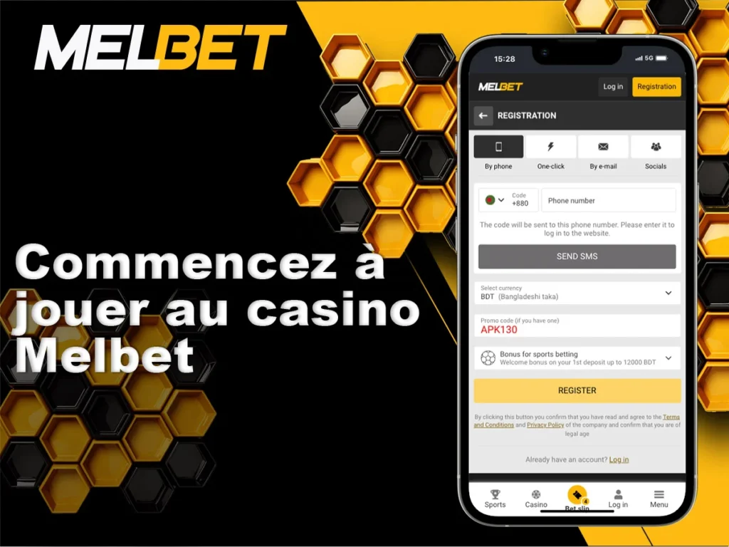 Étapes pour commencer à jouer au casino Melbet