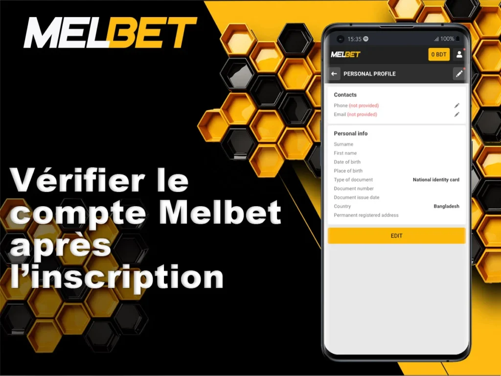 Étapes pour vérifier les détails de votre compte, tels que l'e-mail, le téléphone et les données personnelles.