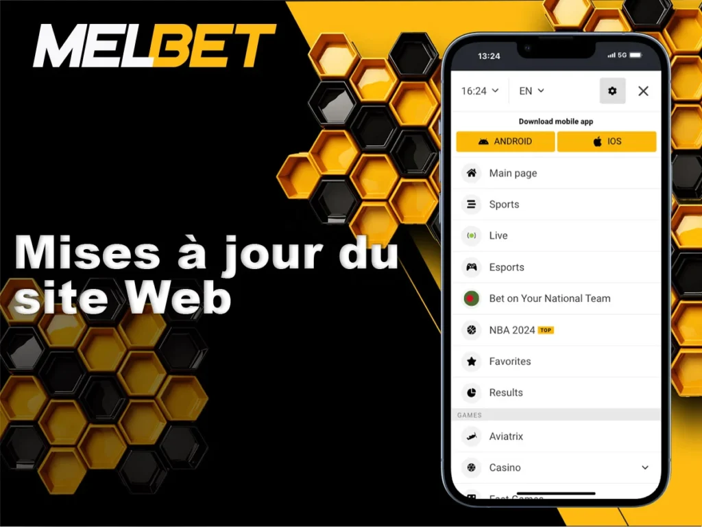 Mises à jour effectuées sur le site Web pour une meilleure expérience utilisateur