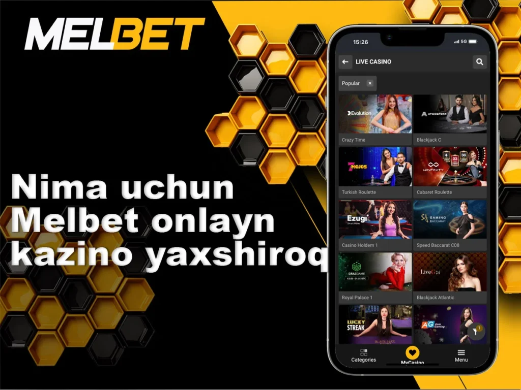 Melbet kazinosini eng yaxshi tanlovga aylantiruvchi sabablar